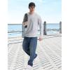 imagebaleaf Mens Sun Protection Swim Shirts Zipper Pocket Rash Guard Shirt Quick Dry Long Sleeve Sun Shirt UPF 50Light Gray