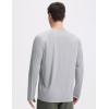 imagebaleaf Mens Sun Protection Swim Shirts Zipper Pocket Rash Guard Shirt Quick Dry Long Sleeve Sun Shirt UPF 50Light Gray