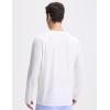 imagebaleaf Mens Sun Protection Swim Shirts Zipper Pocket Rash Guard Shirt Quick Dry Long Sleeve Sun Shirt UPF 50Star White