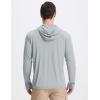 imagebaleaf Mens UPF 50 Sun Protection Hoodie Full Zip Jacket Lightweight Long Sleeve Cooling Shirts Pockets Hiking FishingLight Gray