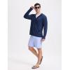 imagebaleaf Mens UPF 50 Sun Protection Hoodie Full Zip Jacket Lightweight Long Sleeve Cooling Shirts Pockets Hiking FishingNavy Blue