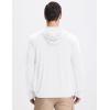 imagebaleaf Mens UPF 50 Sun Protection Hoodie Full Zip Jacket Lightweight Long Sleeve Cooling Shirts Pockets Hiking FishingWhite