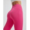 imagebaleaf Womens Capri Leggings with Pockets Knee Length Capris Pants Yoga Workout Exercise for Casual SummerRosy