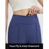 imagebaleaf Womens Capri Yoga Pants Dressy Casual Capris with Pockets Stretch Crop Lounge Pants Straight Open Bottom SummerBlue