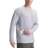 imagebaleaf Mens Sun Protection Swim Shirts Zipper Pocket Rash Guard Shirt Quick Dry Long Sleeve Sun Shirt UPF 50Light Gray
