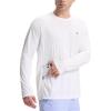 imagebaleaf Mens Sun Protection Swim Shirts Zipper Pocket Rash Guard Shirt Quick Dry Long Sleeve Sun Shirt UPF 50Star White