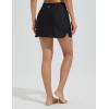 imagebaleaf Womens 14quot High Waisted Swim Skirts with Zipper Pockets Tummy Control Bathing Suit Swim BottomsBlack