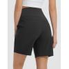 imagebaleaf Womens 7quot Hiking Shorts High Waist Water Resistant Quick Dry Lightweight Zip Pockets Workout Athletic Shorts TravelBlack