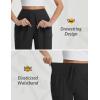 imagebaleaf Womens 7quot Hiking Shorts High Waist Water Resistant Quick Dry Lightweight Zip Pockets Workout Athletic Shorts TravelBlack