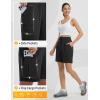 imagebaleaf Womens 7quot Hiking Shorts High Waist Water Resistant Quick Dry Lightweight Zip Pockets Workout Athletic Shorts TravelBlack