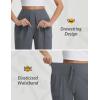 imagebaleaf Womens 7quot Hiking Shorts High Waist Water Resistant Quick Dry Lightweight Zip Pockets Workout Athletic Shorts TravelGraphite Gray