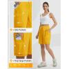 imagebaleaf Womens 7quot Hiking Shorts High Waist Water Resistant Quick Dry Lightweight Zip Pockets Workout Athletic Shorts TravelStarfruit