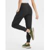 imagebaleaf Womens Joggers with Zip Pockets Hiking Pants Lightweight Quick Dry Water Resistant Track PantsBlack