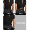 imagebaleaf Womens Open Back Workout Tops Short Sleeve Crop Yoga Shirts Lightweight Athletic Gym Exercise TShirtsBlack