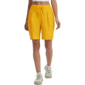 imagebaleaf Womens 7quot Hiking Shorts High Waist Water Resistant Quick Dry Lightweight Zip Pockets Workout Athletic Shorts TravelStarfruit