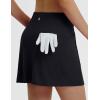 imagebaleaf Womens 16quot Golf Skorts Skirts 5 Pockets High Waisted Stretchy Tennis Skirt Athletic Workout RunningBlack