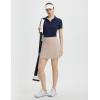 imagebaleaf Womens 16quot Golf Skorts Skirts 5 Pockets High Waisted Stretchy Tennis Skirt Athletic Workout RunningKhaki