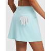 imagebaleaf Womens 16quot Golf Skorts Skirts 5 Pockets High Waisted Stretchy Tennis Skirt Athletic Workout RunningLight Blue