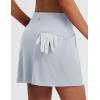 imagebaleaf Womens 16quot Golf Skorts Skirts 5 Pockets High Waisted Stretchy Tennis Skirt Athletic Workout RunningLight Gray