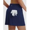 imagebaleaf Womens 16quot Golf Skorts Skirts 5 Pockets High Waisted Stretchy Tennis Skirt Athletic Workout RunningNavy Blue