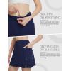 imagebaleaf Womens 16quot Golf Skorts Skirts 5 Pockets High Waisted Stretchy Tennis Skirt Athletic Workout RunningNavy Blue