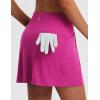 imagebaleaf Womens 16quot Golf Skorts Skirts 5 Pockets High Waisted Stretchy Tennis Skirt Athletic Workout RunningRose Red