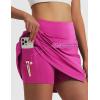 imagebaleaf Womens 16quot Golf Skorts Skirts 5 Pockets High Waisted Stretchy Tennis Skirt Athletic Workout RunningRose Red
