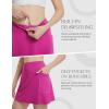 imagebaleaf Womens 16quot Golf Skorts Skirts 5 Pockets High Waisted Stretchy Tennis Skirt Athletic Workout RunningRose Red