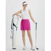 imagebaleaf Womens 16quot Golf Skorts Skirts 5 Pockets High Waisted Stretchy Tennis Skirt Athletic Workout RunningRose Red