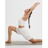imagebaleaf Womens 7 Inch Bermuda Long Shorts with Zipper Pockets High Waisted Athletic Shorts Walking Dressy Casual LooseWhite