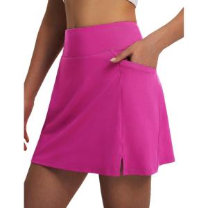 imagebaleaf Womens 16quot Golf Skorts Skirts 5 Pockets High Waisted Stretchy Tennis Skirt Athletic Workout RunningRose Red
