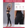 imagebaleaf Sweatleaf Womens High Waisted Leggings 25quot Tummy Control Butt Lifting Yoga Workout Running PantsBlack