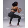 imagebaleaf Sweatleaf Womens High Waisted Leggings 25quot Tummy Control Butt Lifting Yoga Workout Running PantsBlack