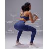 imagebaleaf Sweatleaf Womens High Waisted Leggings 25quot Tummy Control Butt Lifting Yoga Workout Running PantsNavy Blue