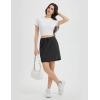 imagebaleaf Womens 16quot Hiking Cargo Skort Skirt High Waisted with Pockets Golf Workout UPF 50 Sun Protection Quick DryBlack