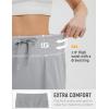 imagebaleaf Womens 16quot Hiking Cargo Skort Skirt High Waisted with Pockets Golf Workout UPF 50 Sun Protection Quick DryFrost Gray