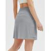 imagebaleaf Womens 16quot Hiking Cargo Skort Skirt High Waisted with Pockets Golf Workout UPF 50 Sun Protection Quick DryFrost Gray