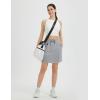 imagebaleaf Womens 16quot Hiking Cargo Skort Skirt High Waisted with Pockets Golf Workout UPF 50 Sun Protection Quick DryFrost Gray