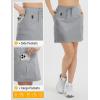 imagebaleaf Womens 16quot Hiking Cargo Skort Skirt High Waisted with Pockets Golf Workout UPF 50 Sun Protection Quick DryFrost Gray