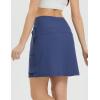 imagebaleaf Womens 16quot Hiking Cargo Skort Skirt High Waisted with Pockets Golf Workout UPF 50 Sun Protection Quick DryNavy Blue