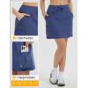 imagebaleaf Womens 16quot Hiking Cargo Skort Skirt High Waisted with Pockets Golf Workout UPF 50 Sun Protection Quick DryNavy Blue