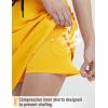 imagebaleaf Womens 16quot Hiking Cargo Skort Skirt High Waisted with Pockets Golf Workout UPF 50 Sun Protection Quick DryYellow