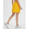 imagebaleaf Womens 16quot Hiking Cargo Skort Skirt High Waisted with Pockets Golf Workout UPF 50 Sun Protection Quick DryYellow