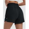 imagebaleaf Womens 4quot Running Shorts Quick Dry with Zipper Pocket Liner Shorts Gym WorkoutBlack
