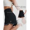imagebaleaf Womens 4quot Running Shorts Quick Dry with Zipper Pocket Liner Shorts Gym WorkoutBlack