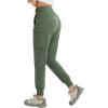 imagebaleaf Womens Cargo Joggers Hiking Pants with Pockets Lightweight Jogger Quick Dry SweatpantsArmy Green