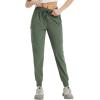 imagebaleaf Womens Cargo Joggers Hiking Pants with Pockets Lightweight Jogger Quick Dry SweatpantsArmy Green