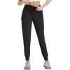 imagebaleaf Womens Cargo Joggers Hiking Pants with Pockets Lightweight Jogger Quick Dry SweatpantsBlack