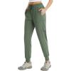 imagebaleaf Womens Cargo Joggers Hiking Pants with Pockets Lightweight Jogger Quick Dry SweatpantsArmy Green
