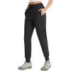 imagebaleaf Womens Cargo Joggers Hiking Pants with Pockets Lightweight Jogger Quick Dry SweatpantsBlack
